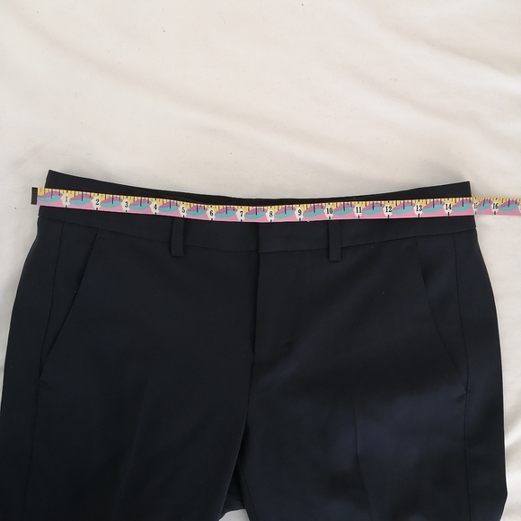 Vince Wool Tuxedo Stripe Slim Navy Trouser Pants 2 - Picture 14 of 16